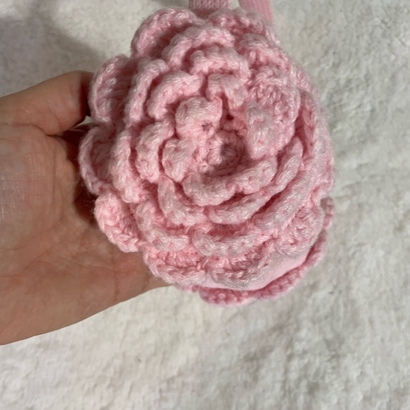 Pink Flower Earmuffs Children - Picture 3 of 3